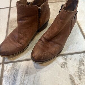 Brown Leather Ankle Boots